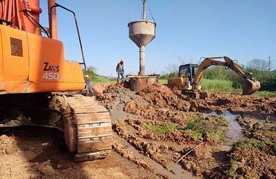 527國道崇仁江大橋樁基工程圓滿完工，高效混凝土切割技術(shù)保障施工質(zhì)量